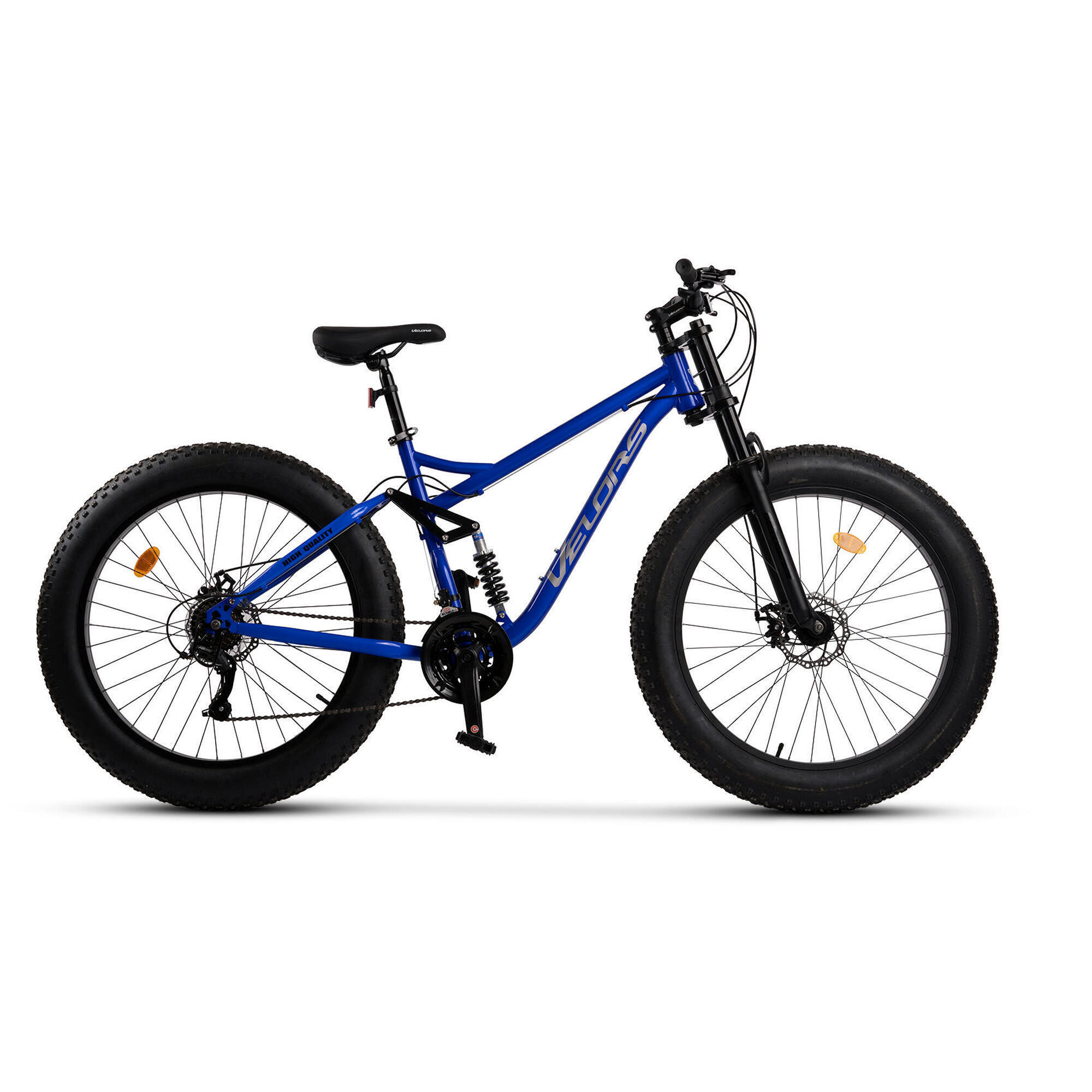 BICICLETA FAT-BIKE VELORS V26309A 26" ALBASTRU GRI